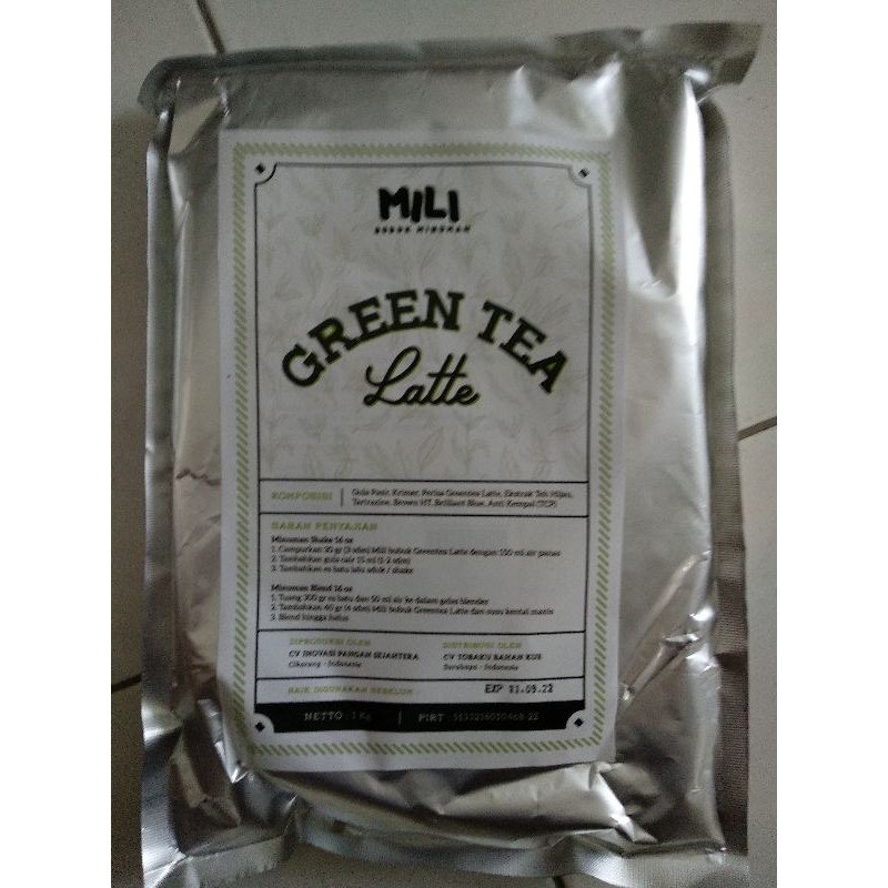 BUBUK MINUMAN MILI GREEN TEA 1 KG