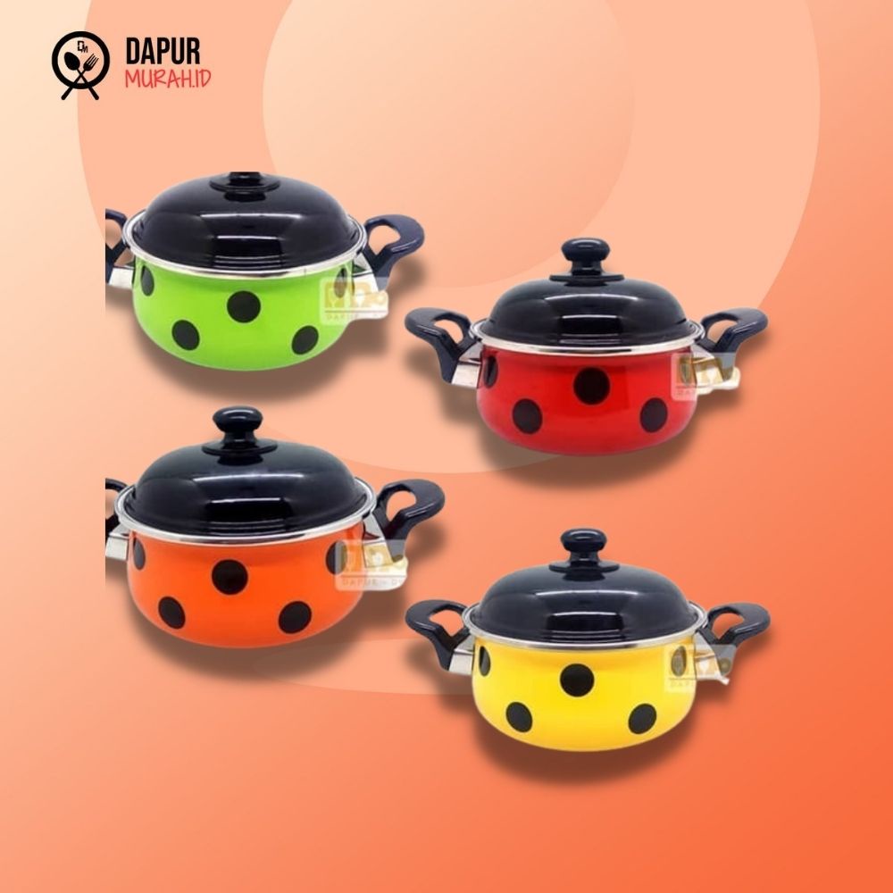 Panci Enamel Maspion Bugs Dot 20 cm - Warna