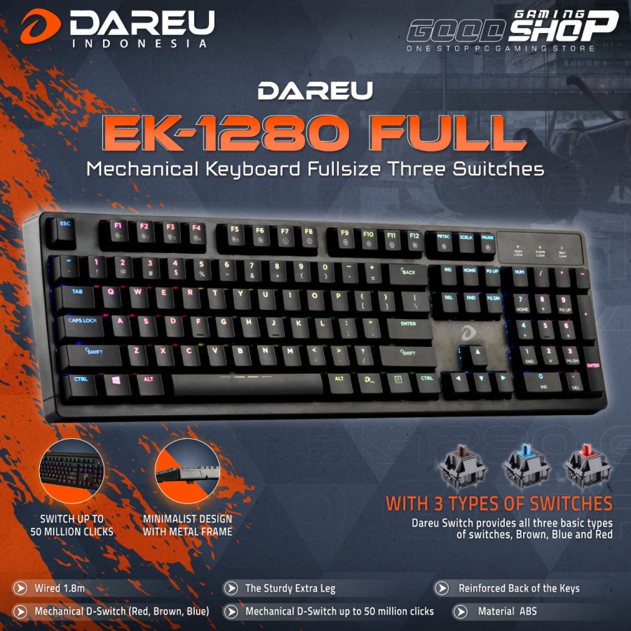 Dareu Glory EK1280 - Gaming Keyboard