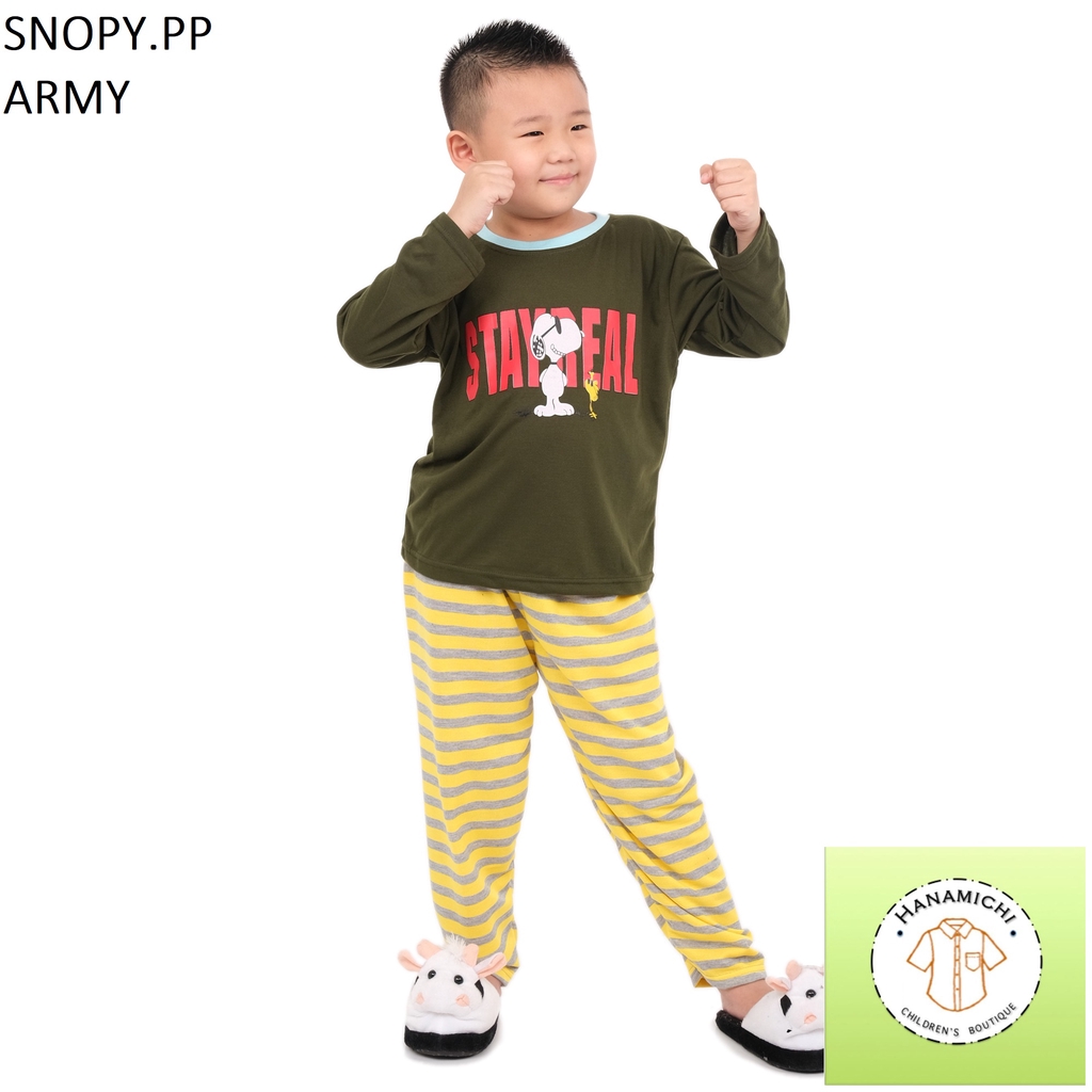 Hanamichi SNOPY.PP Piyama Anak Lengan Panjang