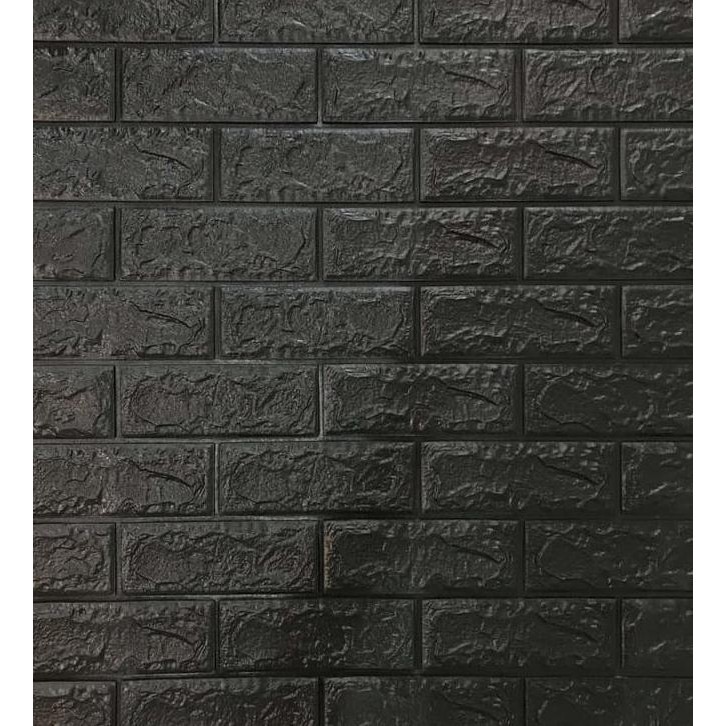 Wallpaper Dinding Foam Batu Bata Ukuran 77cm X 70cm Waterproof Brick Sticker - SHENAR