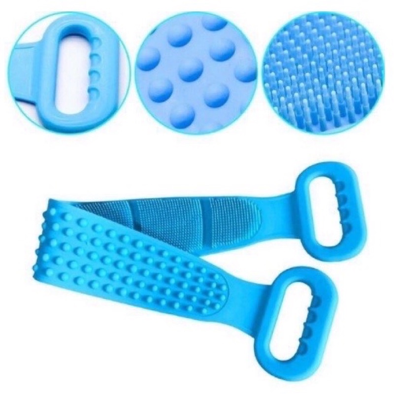 Silicone Lembut Penggosok Badan Sikat Punggung Badan Silikon Alat Gosok