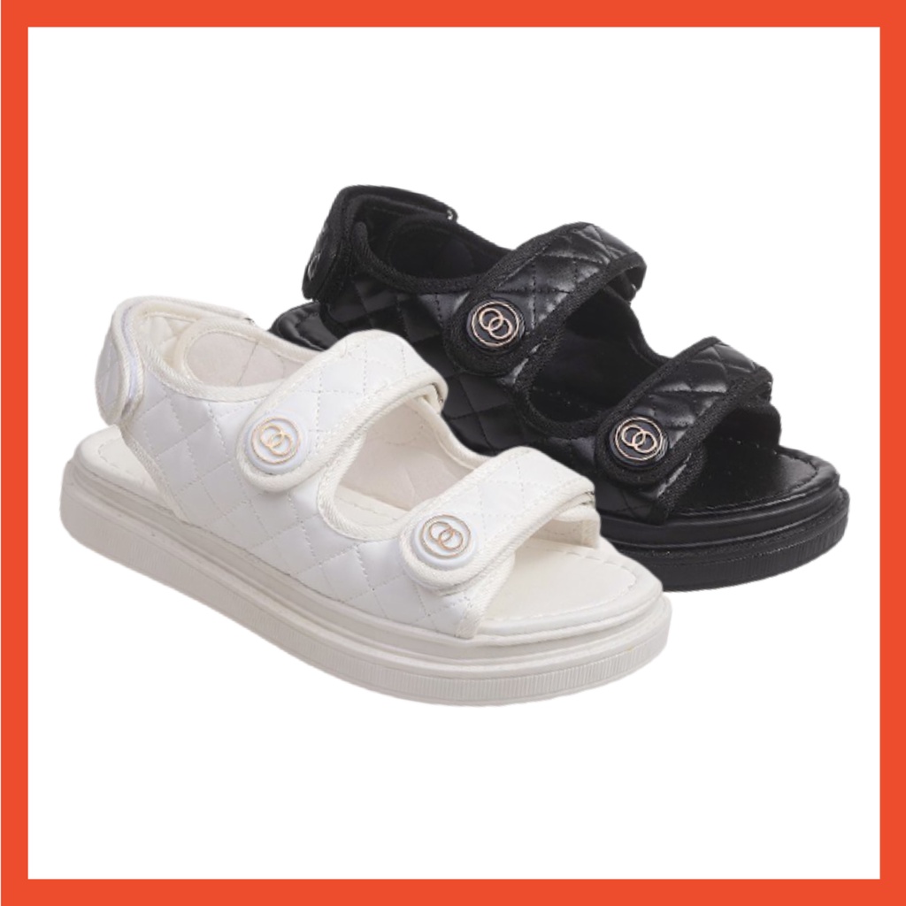 FREE KOTAK SEPATU !!! 5.5 SALE!!! COD ORIGINAL Wedges Sandal Tali Wanita korea - 019