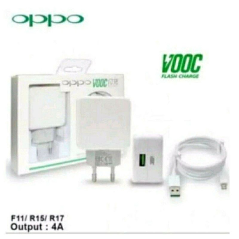 Oppo Tc Travel Charger Casan Oppo R17 F11 ORIGINAL SUPER VOOC 10V - 5A Micro &amp; Type C Usb Cable