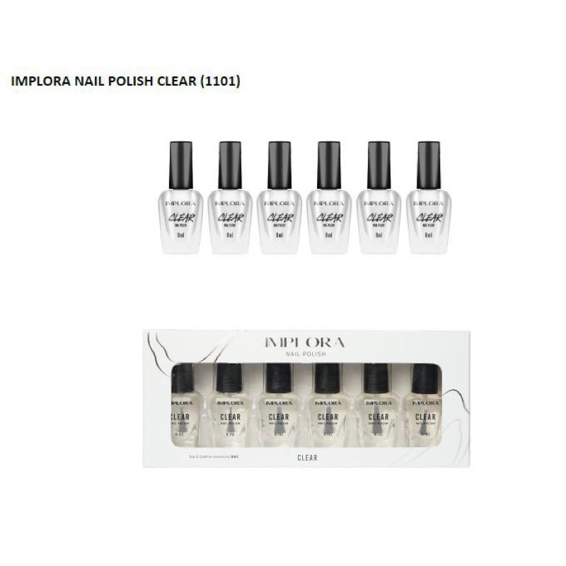 ^ KYRA ^ Implora Kutek New Baru Nail Polish Cat Kuku Cutex - Per Box Isi 6 Pcs - Netto 8 ml