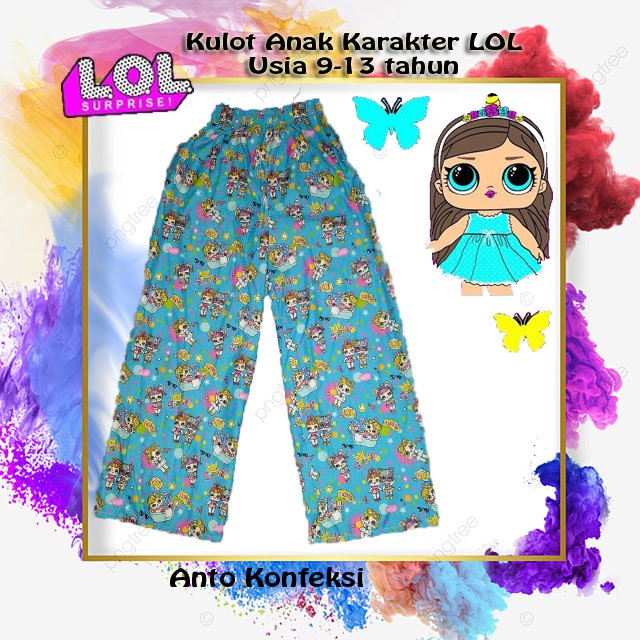 PILIH MOTIF Kulot Anak Perempuan/ Grosir Kulot Perempuan Celana Kulot Panjang Anak Karakter usia 9,13 tahun/ Kulot Celana Panjang Anak Karakter Kulot usia 9-13 tahun grosir dan ecer/ Grosir Kulot Perempuan Anak Karakter usia 9-13/ Celana Kulot/ Kulot