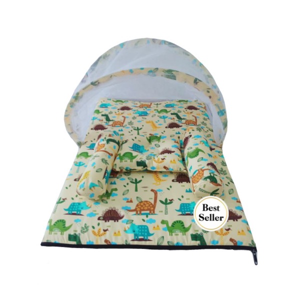 Harga KASUR BAYI MATRAS KELAMBU SET BANTAL GULING BISA COD
