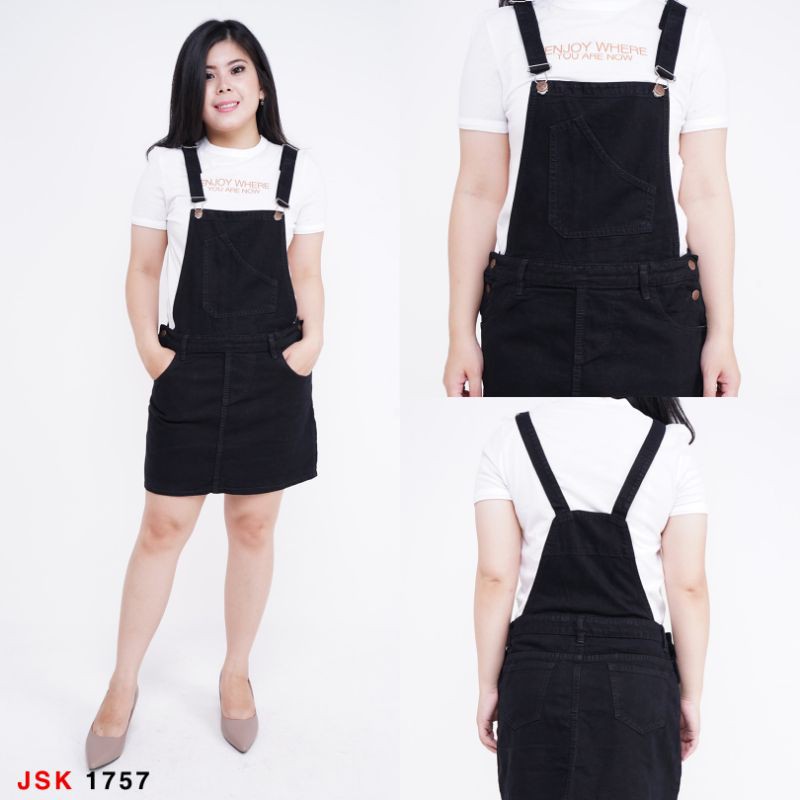 Rok Pendek Jumsuit/kodok/Overall Jeans wanita Denim ORIGINAL PRODUCT JSK JEANS IMPORT( 2 varian)