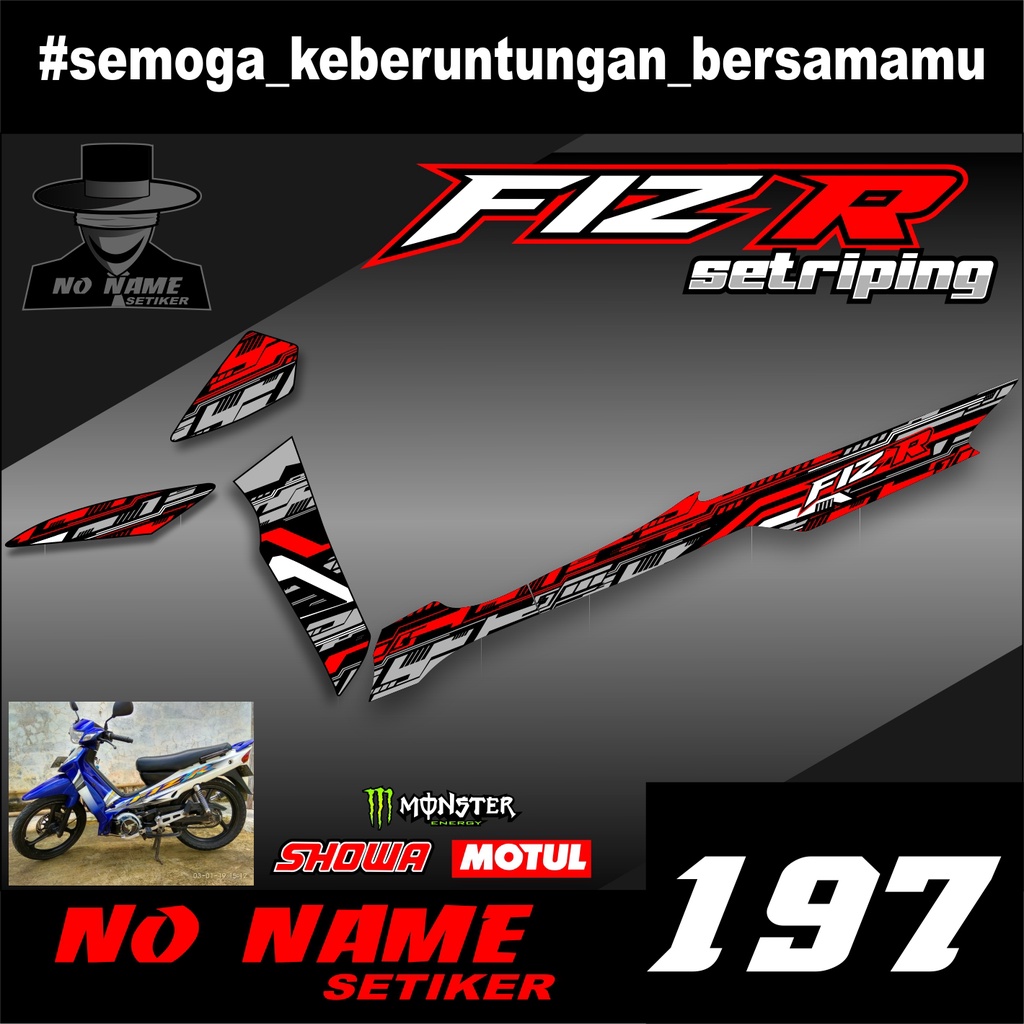 STIKER STRIPING LIS BODY (197) F1ZR FIZR TAHUN 2001 2002