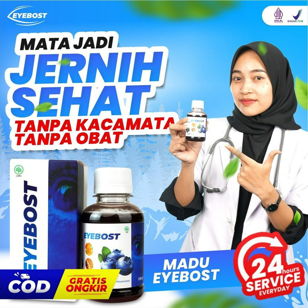 Eyebost – Madu Herbal Vitamin Mata Paket 1 Botol 130ml