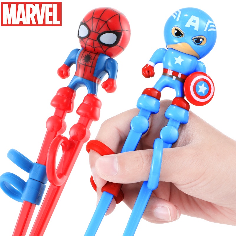 Sumpit Desain Captain America Dan Spider Man Untuk Edukasi Anak