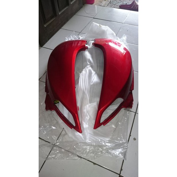 cover body scoopy fi K16 th 2013 2016 merah marun non original set kanan dan kiri