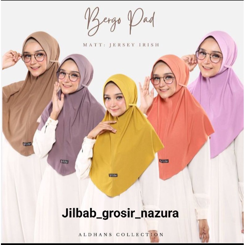 021 BERGO PAD ORI AL-DHANS ALDHANS HIJAB | JILBAB SHAFA INSTAN KERUDUNG