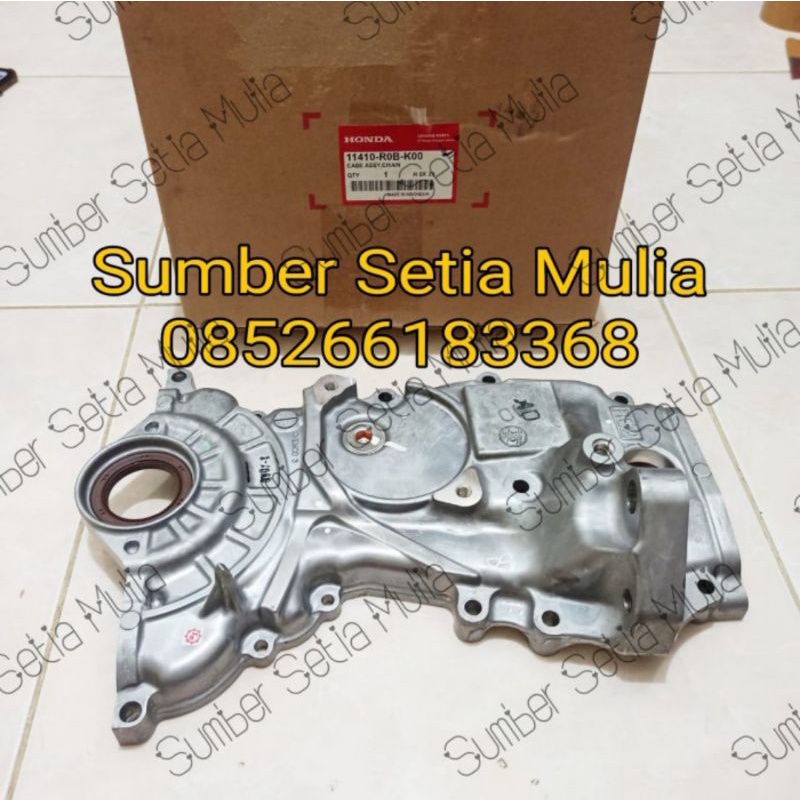 Tutup Cover Rantai Timing Pompa Oli Mesin Honda Mobilio Brio BRV Original