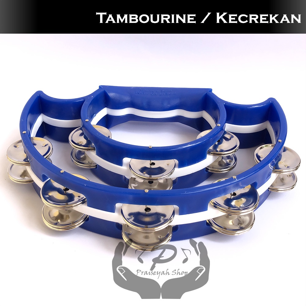 Tamborin Kecrekan Double Head Tambourine Perkusi