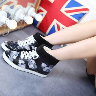  Sepatu  Boots  Hujan  Anak  Laki  laki  perempuan Model Lace Up 