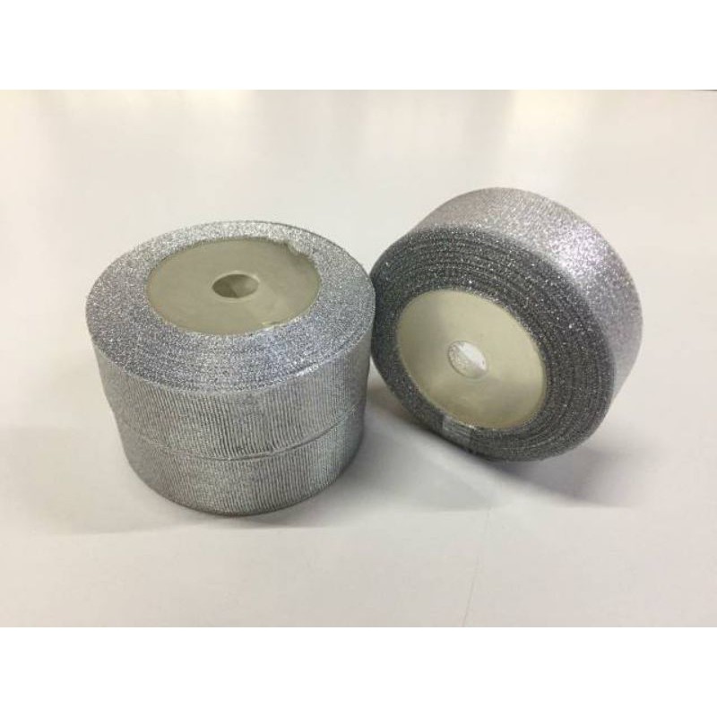 

Pita panjang silver uk 2.5cm x 1 mtr ( PP 004)