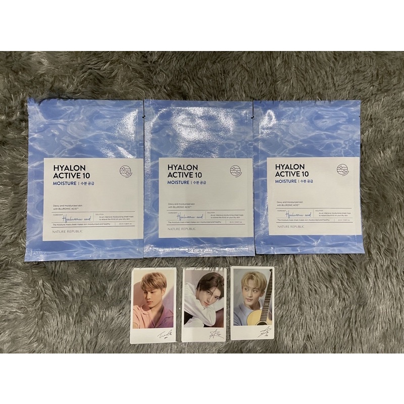 NATURE REPUBLIC Hyalon Active 10 Moisture Mask Sheet + pola NCT Official