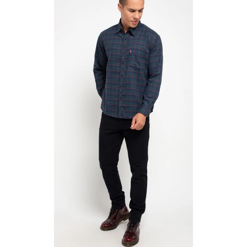 Kemeja Carvil Original - Kemeja Flannel - Kemeja Lengan Panjang Pria - Elgio 02