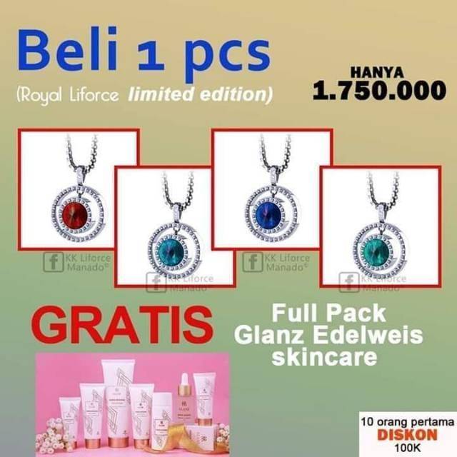 Sale, Kalung Kesehatan KK Royal Liforce Original