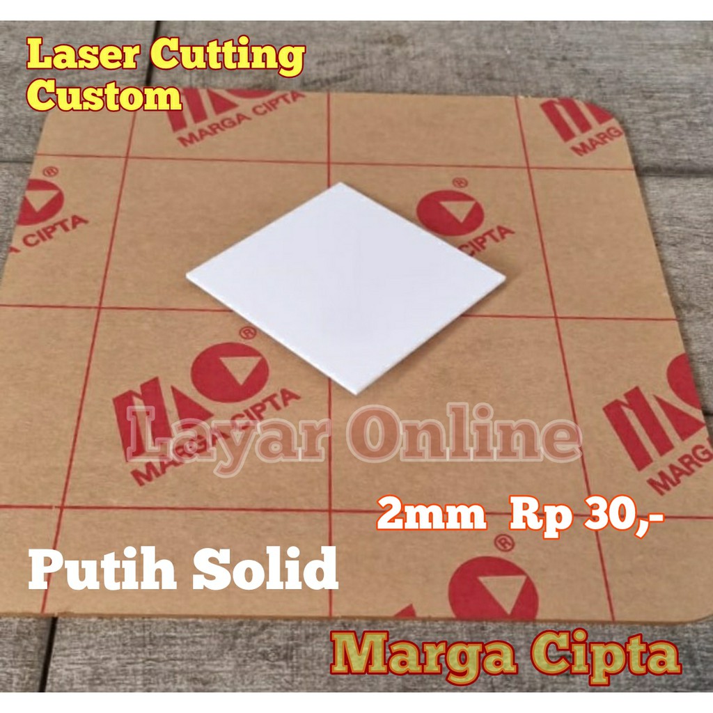 

Acrylic 2mm PUTIH SOLID Custom Bebas Potongan Akrilik Kustom Laser Cutting 2 mm