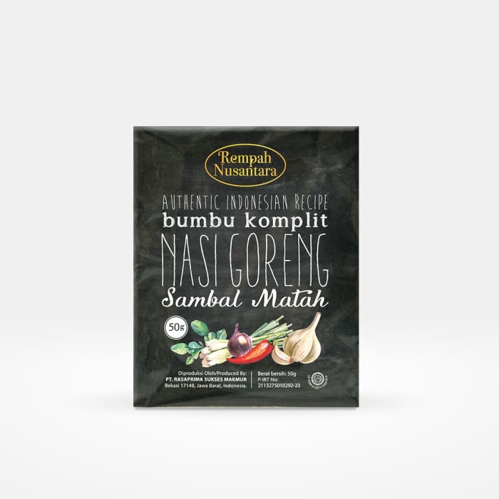

Instan-Masak-Bumbu- Rempah Nusantara Bumbu Nasi Goreng Sambal Matah 50 Gram -Bumbu-Masak-Instan.