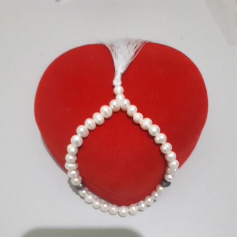 tasbih 33 mutiara tawar asli lombok