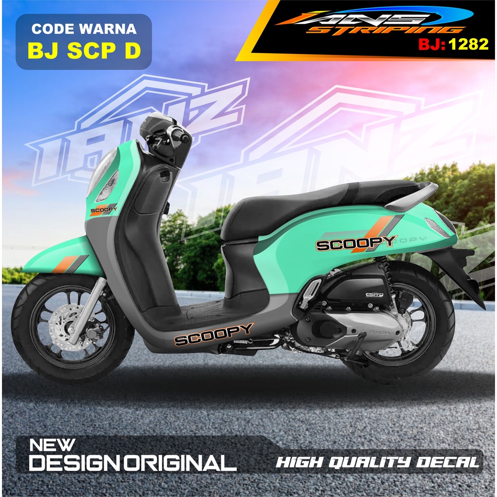 STIKER HONDA SCOOPY FULL BODY TERBARU / STICKER VARIASI SCOOPY / STICKER SCOOPY ELEGANT SIMPEL