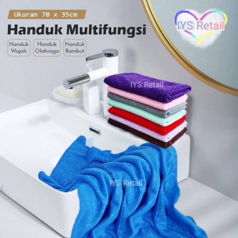 Handuk Multifungsi Corak Polos Embos