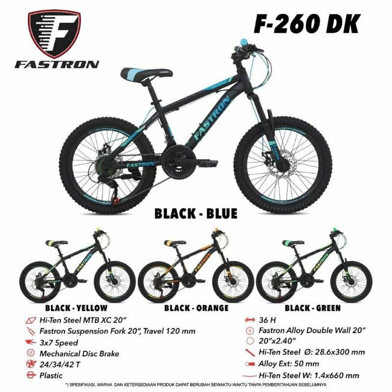 Sepeda MTB 20 F260 DK FASTRON