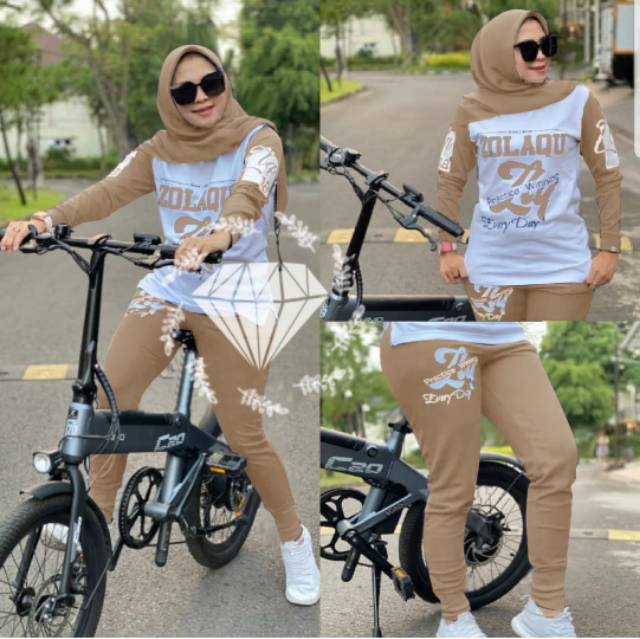 3 UKURAN L XL XXL SET GOWES ZLQ SETELAN CELANA BIKE TRAINING MR / FE ADA VIDEO REAL PICT