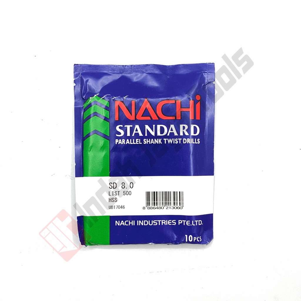 NACHI Mata Bor Besi 5.5 6 6.5 7 7.5 8 8.5 9 9.5 mm HSS ORIGINAL ASLI