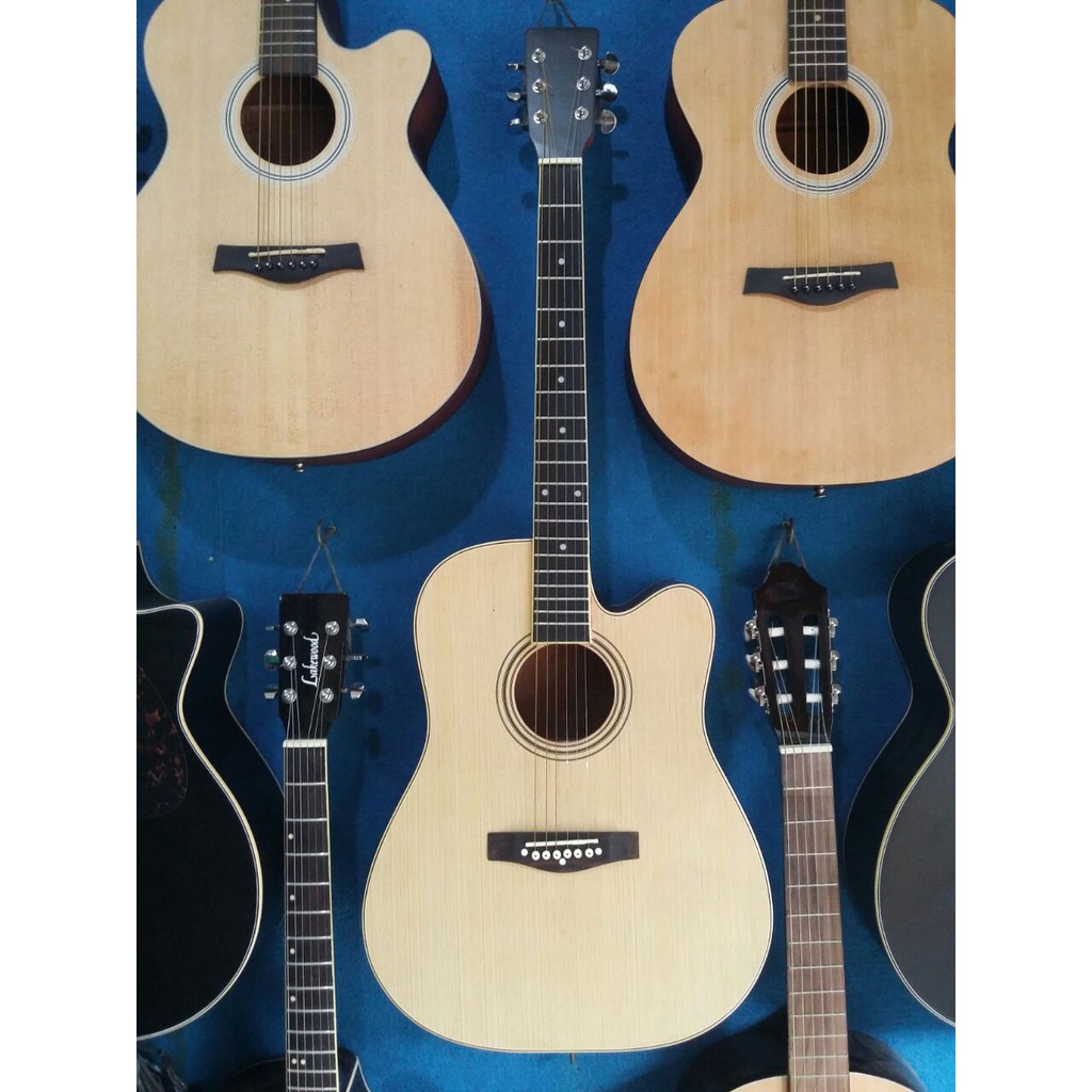 Gitar Akustik Elektrik Yamaha Warna Natural Jumbo Spruce Trusrod Eq-7545 R Listrik Murah Jakarta