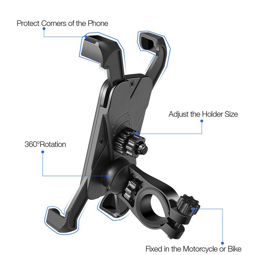 Pineapple Bike Phone Holder Aksesoris Sepeda Motor Olahraga Mudah Dibuka Penahan Hp Sepeda