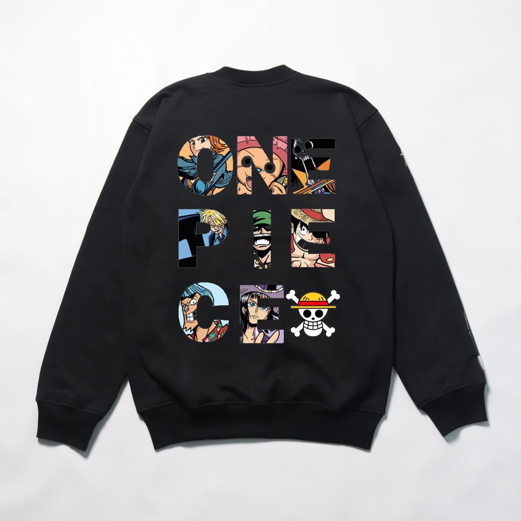 Crewneck one piece anime art - Sweater animasi one piece - Creweneck anime