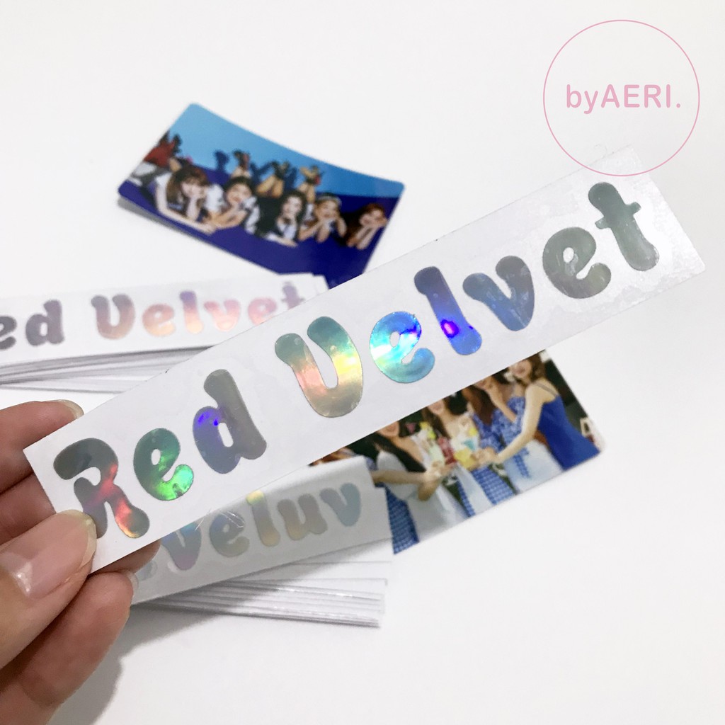 RED VELVET HOLOGRAM STICKER (KPOP HOLOGRAM CUTTING STICKER)