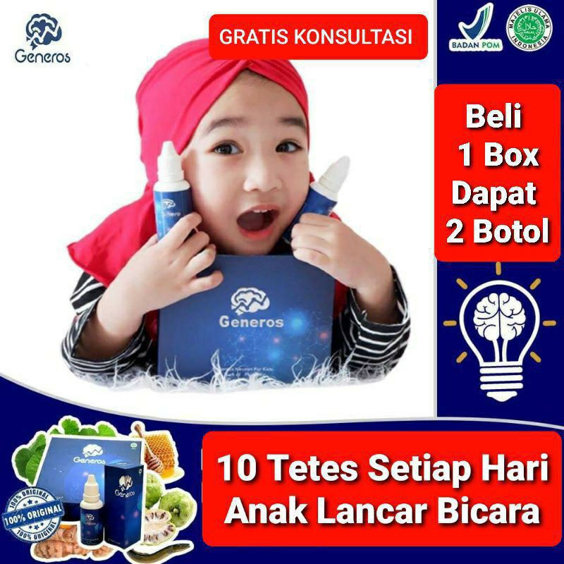 GENEROS Asli 100%, Vitamin Premium Kecerdasan Otak.