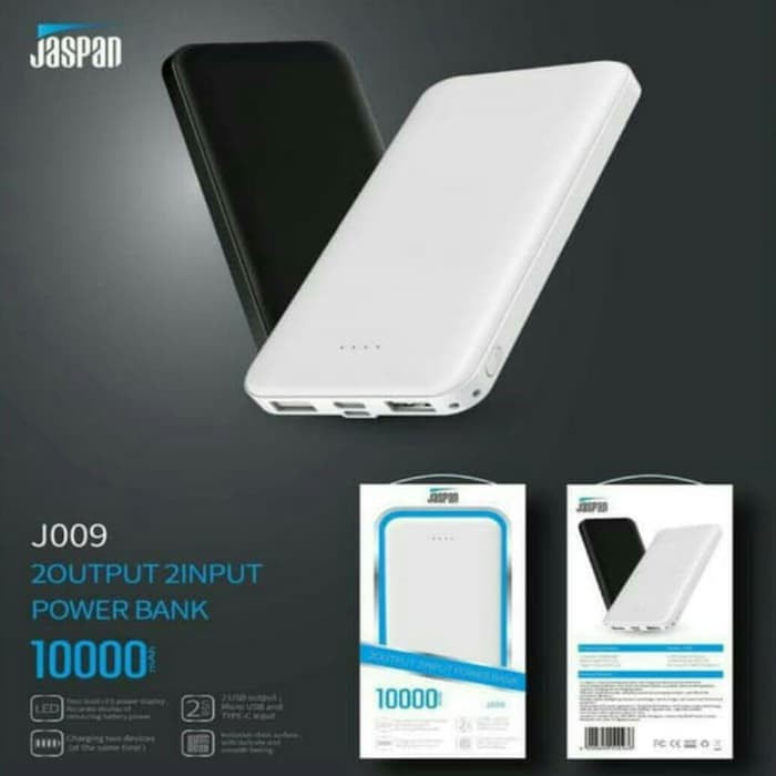 Original Power Bank JASPAN 10000mah Real kapasitas