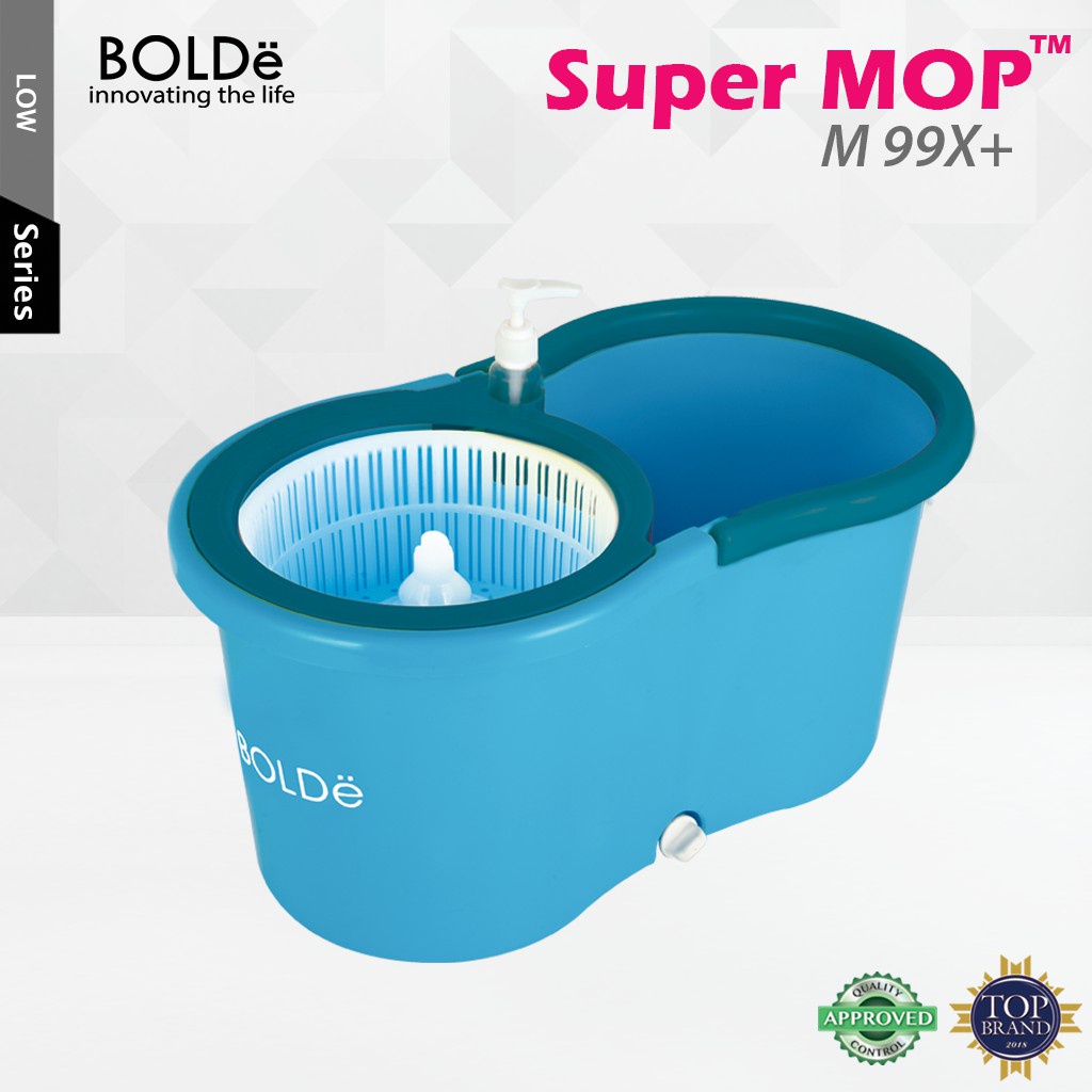 BOLDe Super Mop M99X Alat Pel Lantai BONUS Refill Kain Pel Microfiber