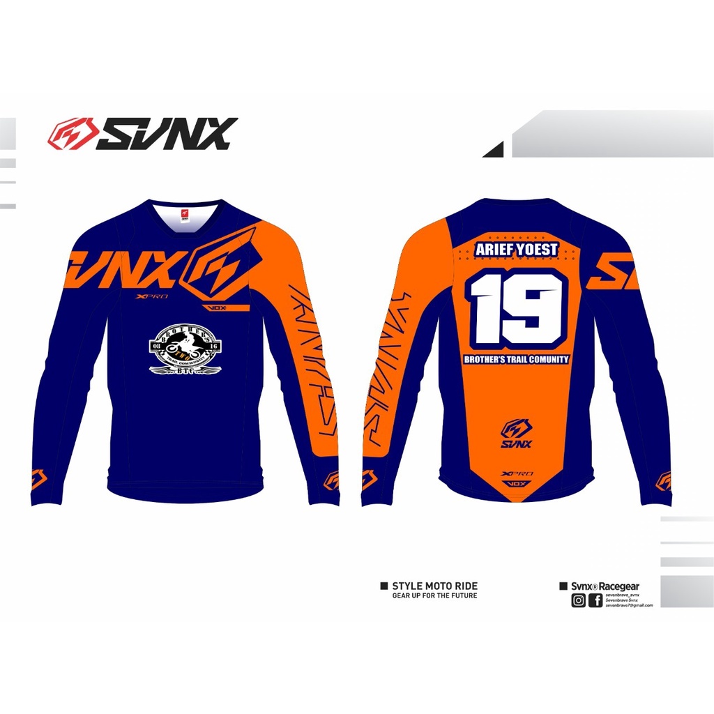 JERSEY SVNX / JERSEY CUSTOM TYPE ALPHA / JERSEY MOTOR