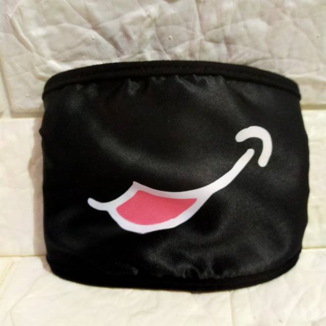 Mask / masker mulut / masker motor emoji kaomoji nyengir