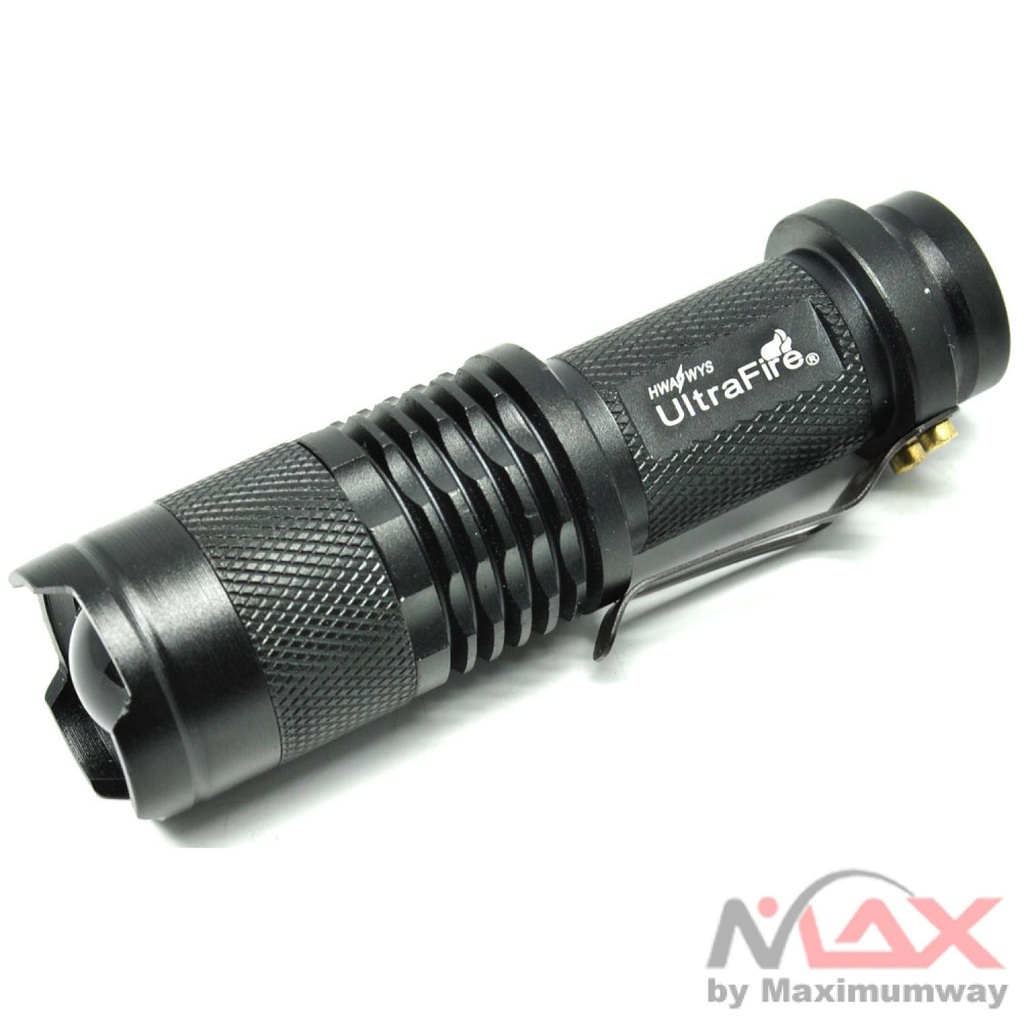 Senter mini saku anti air LED 2000 Lumens Waterproof swat Police Light Recharge Outdoor Pocketman