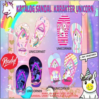  UNICORN  Sandal  Jepit  Anak Kids Anak Wanita Karakter 