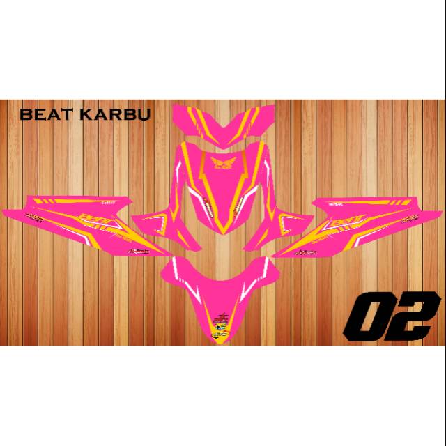 Decal beat karbu pink full body