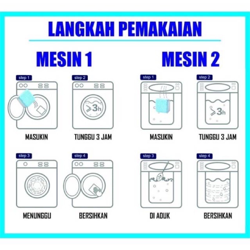 [ACQ] Tablet Pembersih Mesin Cuci / Deep Cleaning Image 2