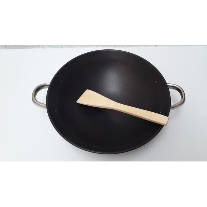 WAJAN BAJA HITAM BIMA WOK 40 CM KUALI ANTI LENGKET PRODUKSI EXPORT 