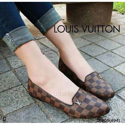 BM 61 flat shoes Wanita Cantik Bahan Sintetis Nyaman Murah