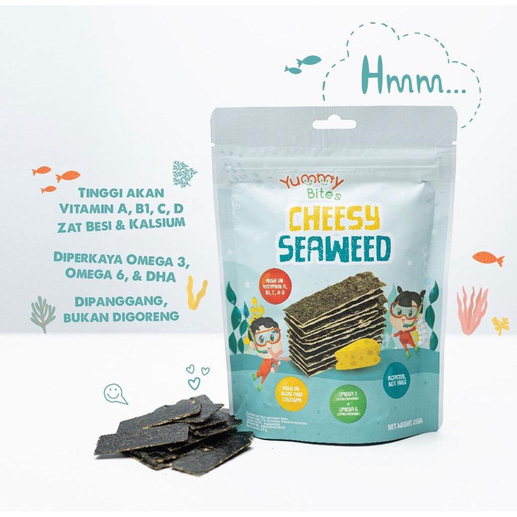 YUMMY BITES CHEESY SEAWEED 30GR / YUMMY BITES