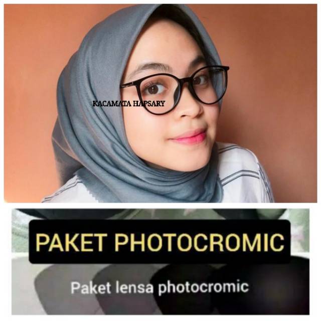 KACAMATA MINUS PHOTOCROMIC, KACA MATA WANITA TERBARU DAN ANTI UV, KACAMATA BACA