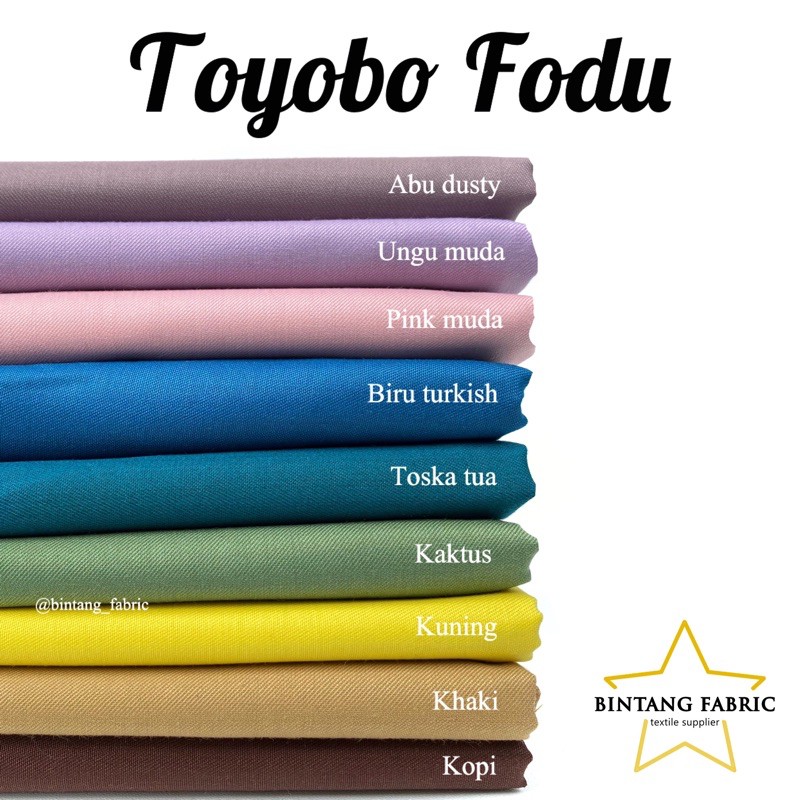 Bahan Kain Katun Toyobo Fodu 1 Meter Shopee Indonesia